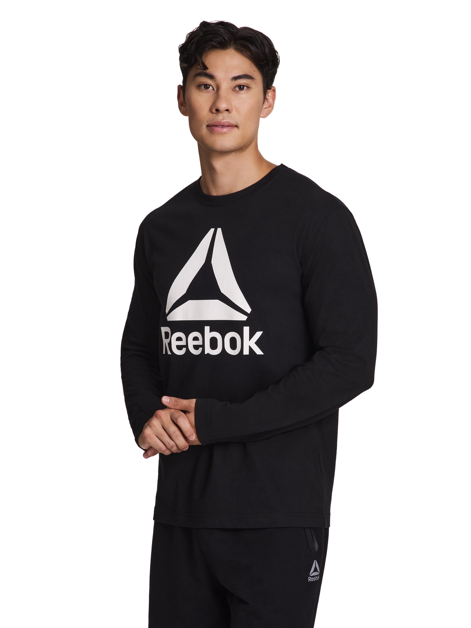 Reebok Men's and Big Men's Core Graphic Long Sleeve Top, Sizes XS-5XL