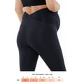 thumbnail image 5 of Ingrid & Isabel Basics Active Capri Maternity Legging with Crossover Panel, Supports Back, Black, 5 of 5