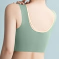 thumbnail image 4 of DDAPJ pyju Wirefree Yoga Bras for Women Seamless Sports Bra Mesh Running Workout Tank Bras Breathable Activewear Bralette Birthday Gifts of The Day Green XXXL, 4 of 6