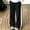 Black, variant on Girls Color Block Sweatpants with Pockets Elastic Waist Fashion Casual Baggy Kids Wide Leg Pants Gray 8