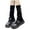 Black, variant on HNMKIU Japanese Gothic Knit Leg Warmers Winter Knee High Socks and Ankle Gaiters Black,One Size