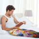 thumbnail image 5 of Balery Colorful Wildflower Meadow Pantalones de pijama para hombre, pijama ultraligero, pantalón de descanso-3X-Large, 5 of 6