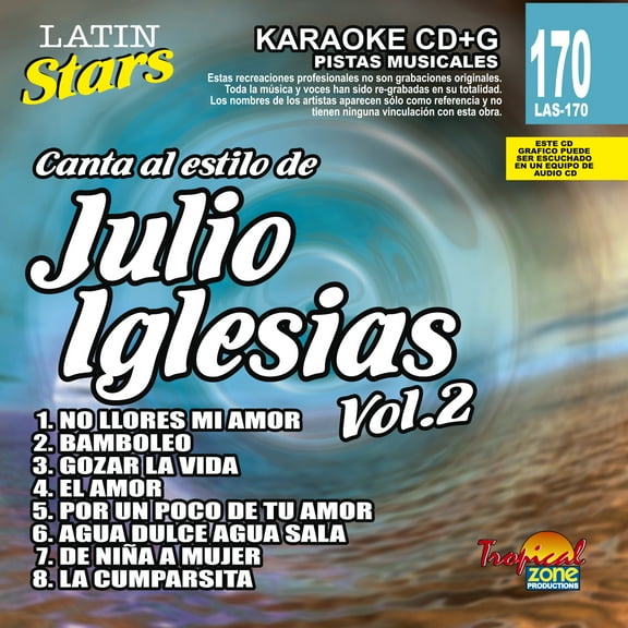 Karaoke Latin Stars 170 Julio Iglesias Vol.2