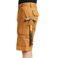 thumbnail image 4 of Men's Smith's Workwear 11-inch Relaxed-Fit Stretch Duck Canvas Cargo Shorts Color: Clay Brown Size: 36, 4 of 5