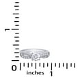 thumbnail image 3 of Round Cut White Cubic Zirconia Enhancer Guard Ring 14K White Gold Ring Size - 8.5, 3 of 3
