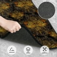 thumbnail image 3 of Kdxio Tapis de Sol Mandala Imprimé Libellule Dorée Universel pour Voiture avant Arrière 4 Pcs avec Support en Caoutchouc Antidérapant Accessoires pour la Plupart des Voitures, 3 of 7