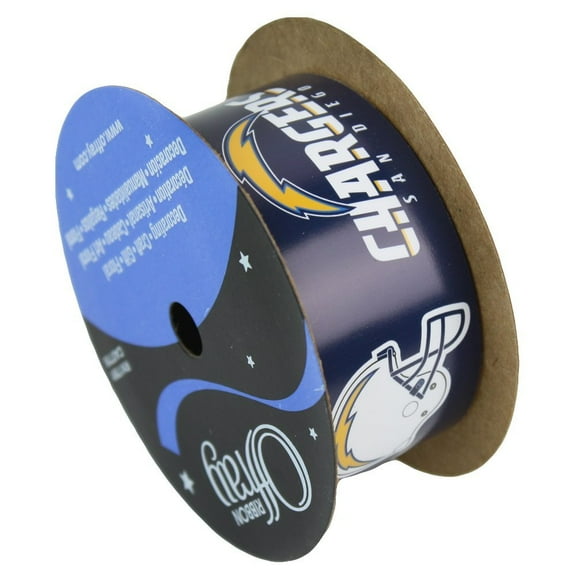San Diego Chargers NFL Printed Ribbon 1-5/16-Inch Width, 12 Foot Spool