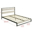 thumbnail image 6 of Home Design Huron Full Metal Platform Bed Frame with Full Slats and Under-Bed Storage, Light Gray, Easy Assembly, 6 of 6