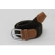 thumbnail image 2 of 41 * 1.3 Inch Unisex Elastic Fabric Braided Stretch Belt Casual Men Women Waist Belt with PU Leather Buckle,green+coffee, 2 of 3