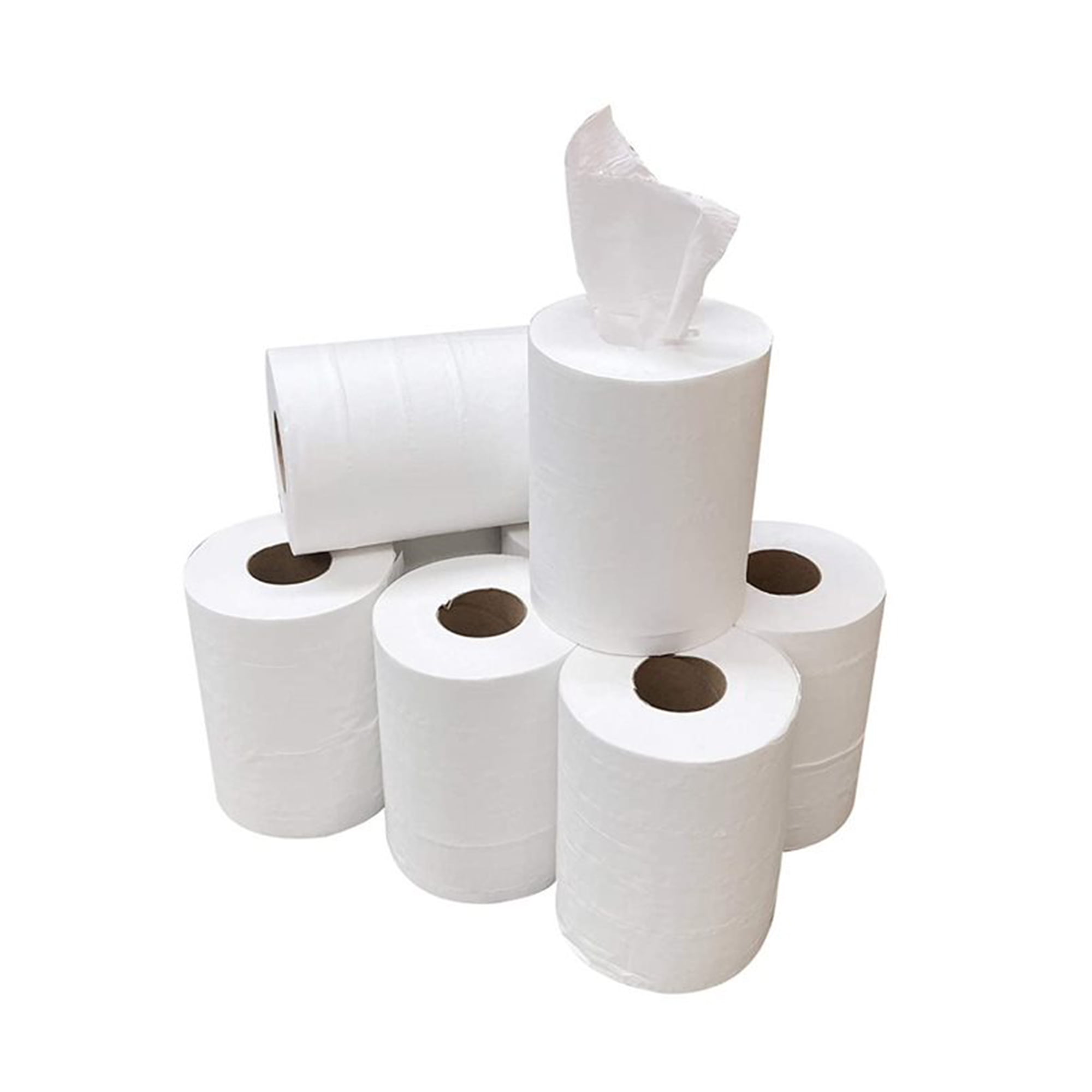 x White Centrefeed Embossed 2ply Wiper Paper Towel 85M 24 rolls 4 PACKS 