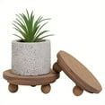 thumbnail image 4 of 2pcs Brown Mini Risers For Display Wood Risers For Tier Tray Decor Small 4inch, 4 of 5