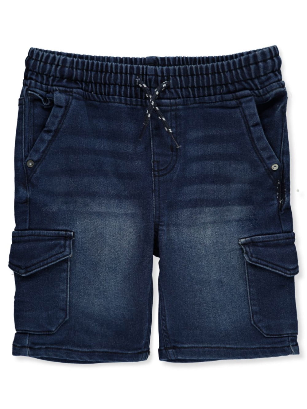 Hawk Boys' Knit Denim Shorts dark blue, 4 (Little Boys)