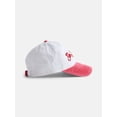 thumbnail image 2 of No Boundaries Women's Cotton Twill Game Day Baseball Hat, White, 2 of 3
