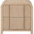 thumbnail image 3 of Meridian Furniture Fluted Natural Night Stand, 3 of 10