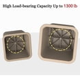 thumbnail image 6 of SEISSO 8 Pack Stackable Bed Risers Adjustable Furniture Risers 3, 5 or 8 inches, Heavy Duty  Bed Table Lifts Risers for Couches Sofa Cabinet Chair Table Legs, 1300 lbs, Brown, 6 of 10