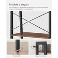 thumbnail image 5 of VASAGLE Estantería de Escalera, Estantería de 4 Niveles, para Sala de Estar, Dormitorio, Cocina, Oficina, Marrón Avellana y Negro, 5 of 5