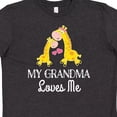 thumbnail image 4 of Inktastic Grandma Loves Me Girls Giraffe Granddaughter Youth T-Shirt, 4 of 5