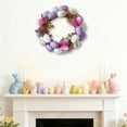 thumbnail image 4 of Easter Day Decorations for Home Easter Egg-shaped Rattan Wreath Decoration and Easter Party Garland and Holiday Decoration, New, A, 4 of 6