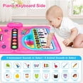 thumbnail image 6 of Musical Toys Baby Piano Mat 1 Year Old Girls Toys, Keyboard & Drum Musical Mat Toy for Toddlers 1-3, Learning Toys for 1 2 3 Year Old Girls, Music Sensory Play Mat Toys for Girls Ages 1 2 3 4, 6 of 6