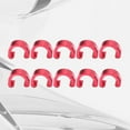 thumbnail image 3 of Miangastore 10Pcs Line Clips For Mountain Bike Cable Fixation Aluminium Alloy C Shape Clamp Bracket Red 0.51X0.39X0.51In, 3 of 8