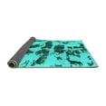 thumbnail image 2 of Ahgly Company Indoor Rectangle Abstract Turquoise Blue Modern Area Rugs, 3' x 5', 2 of 4