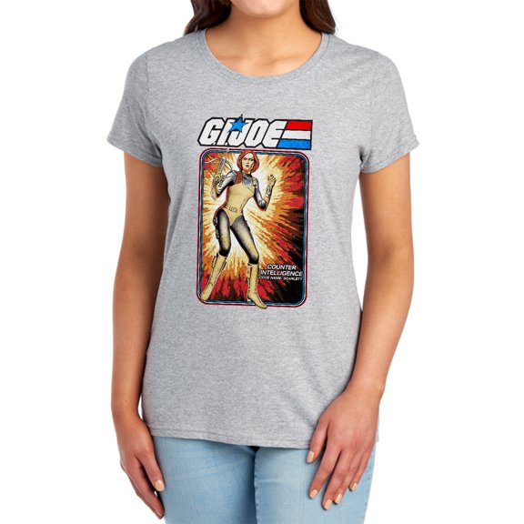 G.I. Joe Scarlett Card Women's T Shirt, Athletic Heather, Small