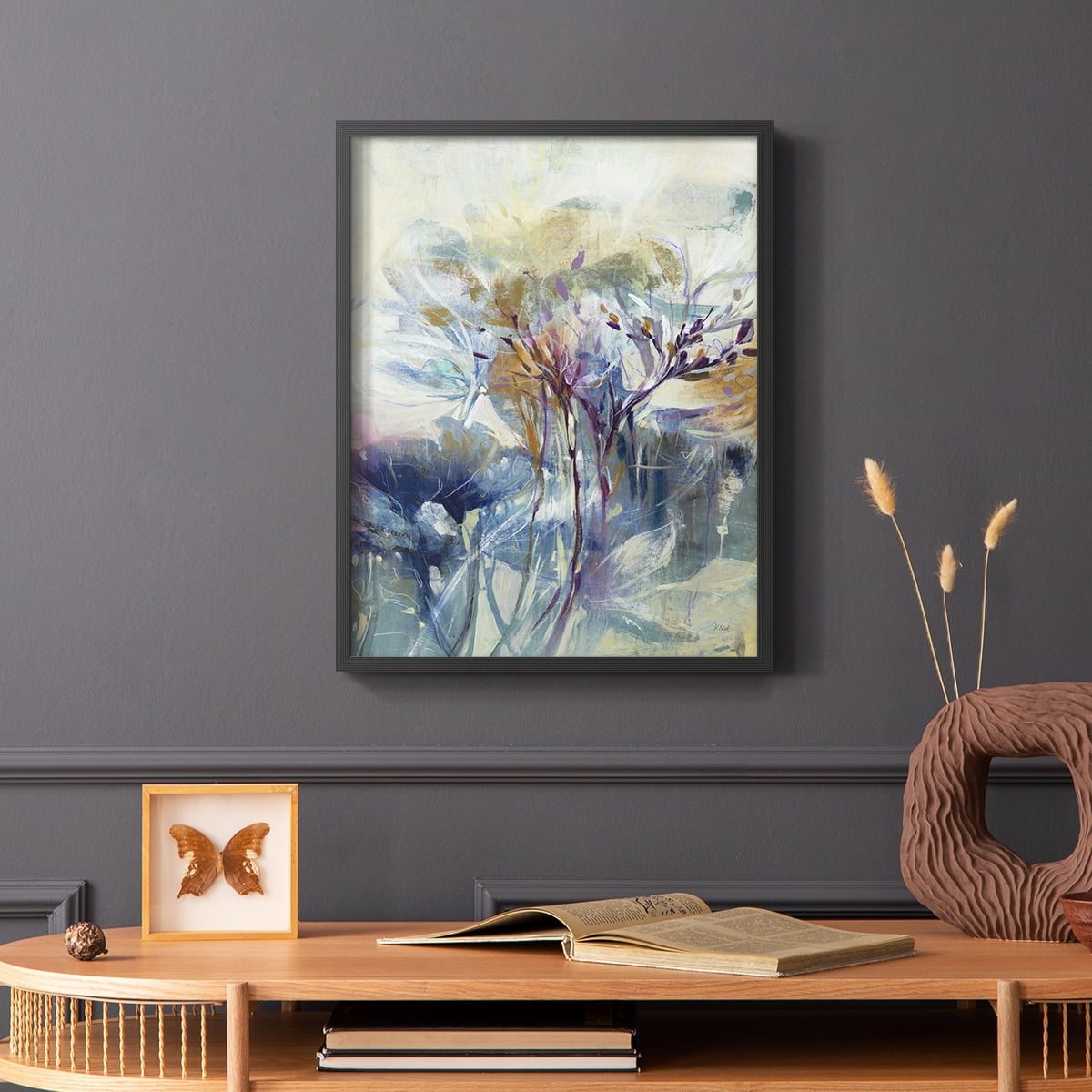 Meadow Saffron II in Black Solid Wood 8 x 10 Framed Print