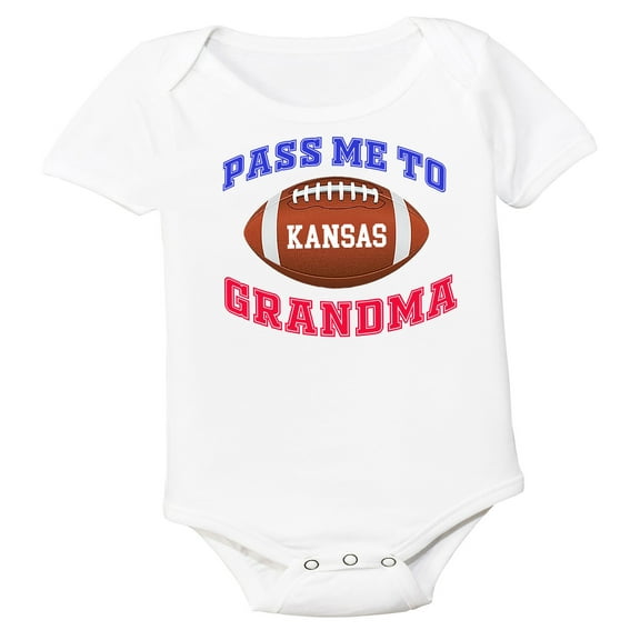 Future Tailgater Pass Me to GrandMa Baby Bodysuit for Kansas Fans