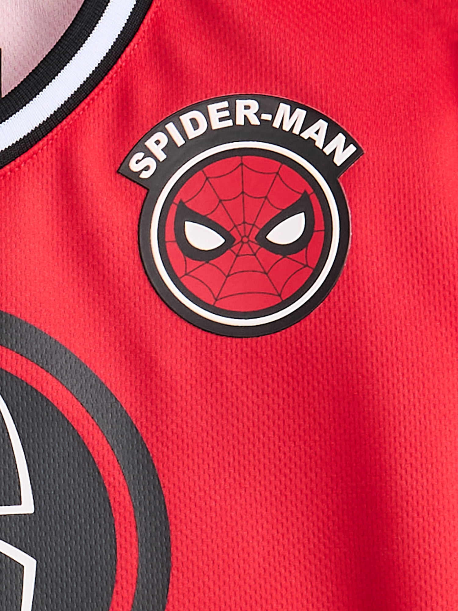 Spider-Man Toddler Boys Graphic Hockey Jersey with Long Sleeves, Sizes 12M-5T