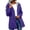 Purple, variant on SHTXOZHI Womens Long Jacket Hooded Loose Coat Adjustable Drawstring Casual Outdoor Top with Pockets