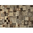thumbnail image 1 of Ahgly Company Indoor Rectangle Contemporary Bakers Brown Abstract Area Rugs, 3' x 5', 1 of 6