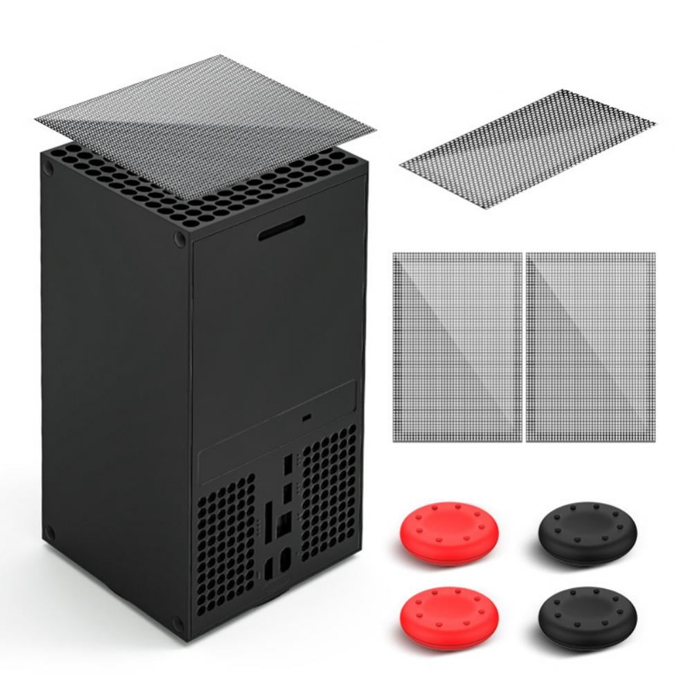 Dust Filter Cover for Xbox Series X with Rubber Dust Plugs, Top Case