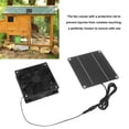 thumbnail image 2 of Solar Panel Fan Kit, Monocrystalline Silicon Protective Cover 5W 3W Solar Exhaust Fan 2200RPM  For Shed For Chicken Coop, 2 of 7