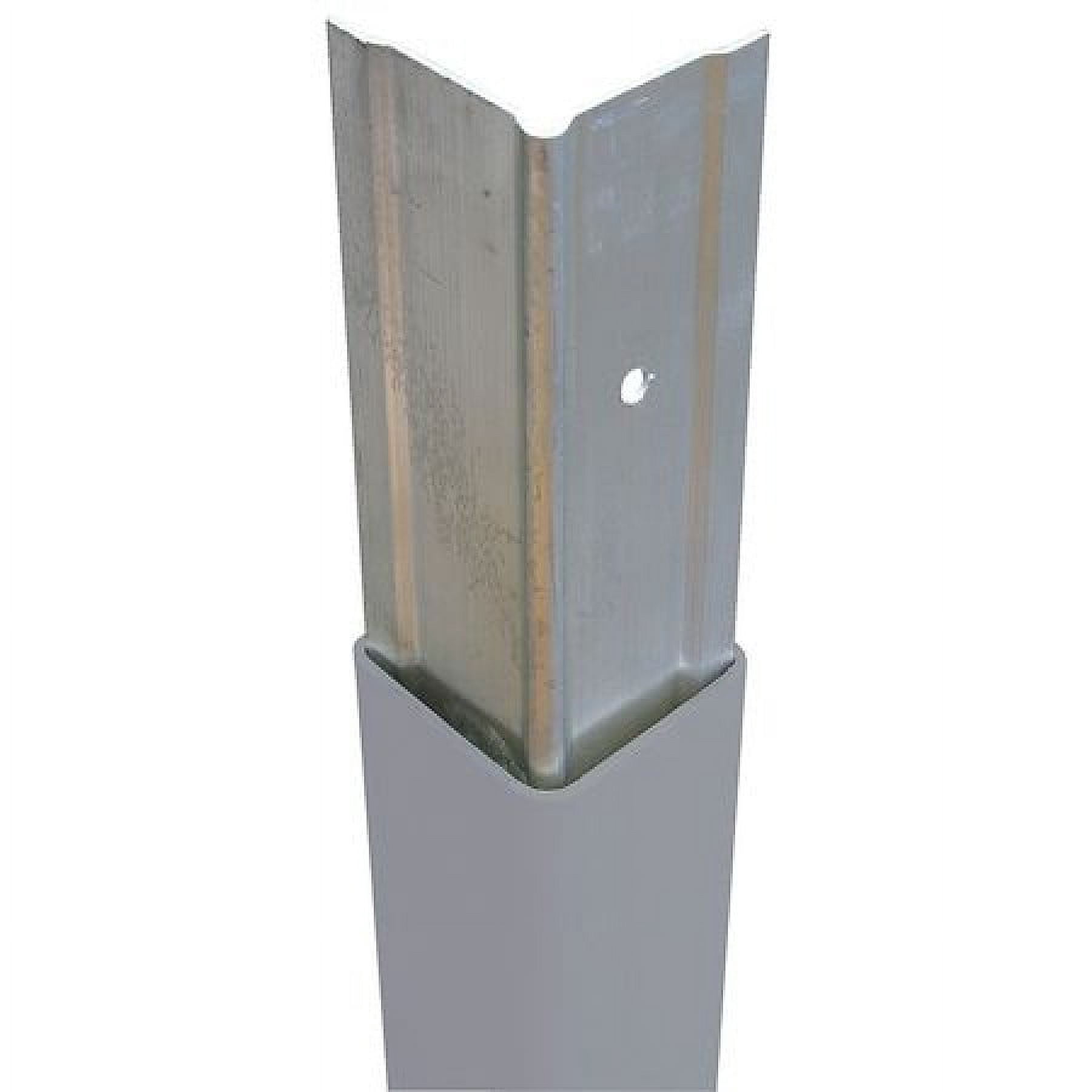 Vestil Manufacturing PVC-A-3-GY 3 in. PVC Corner Guard with Aluminum Insert, Gray