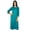 Teal, variant on Bimba Women Custom Kurta Designer Kurti 3/4 Sleeve Formal Casual Tunic Blouse