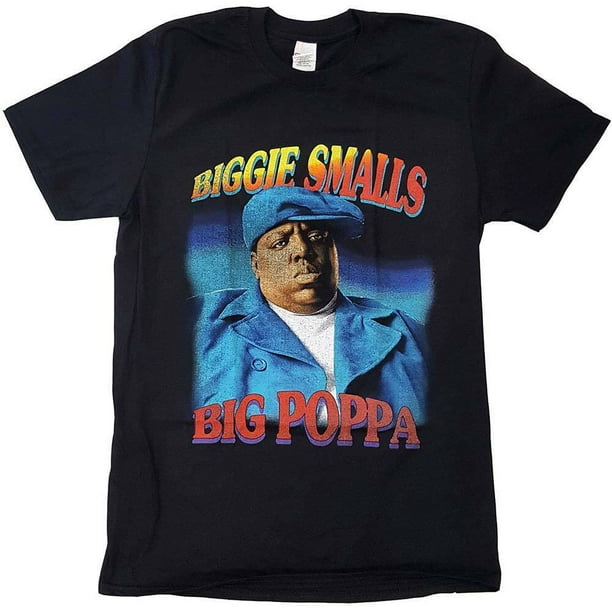 Biggie Smalls - Camiseta Big Poppa para Adultos Unisex (Negro)
