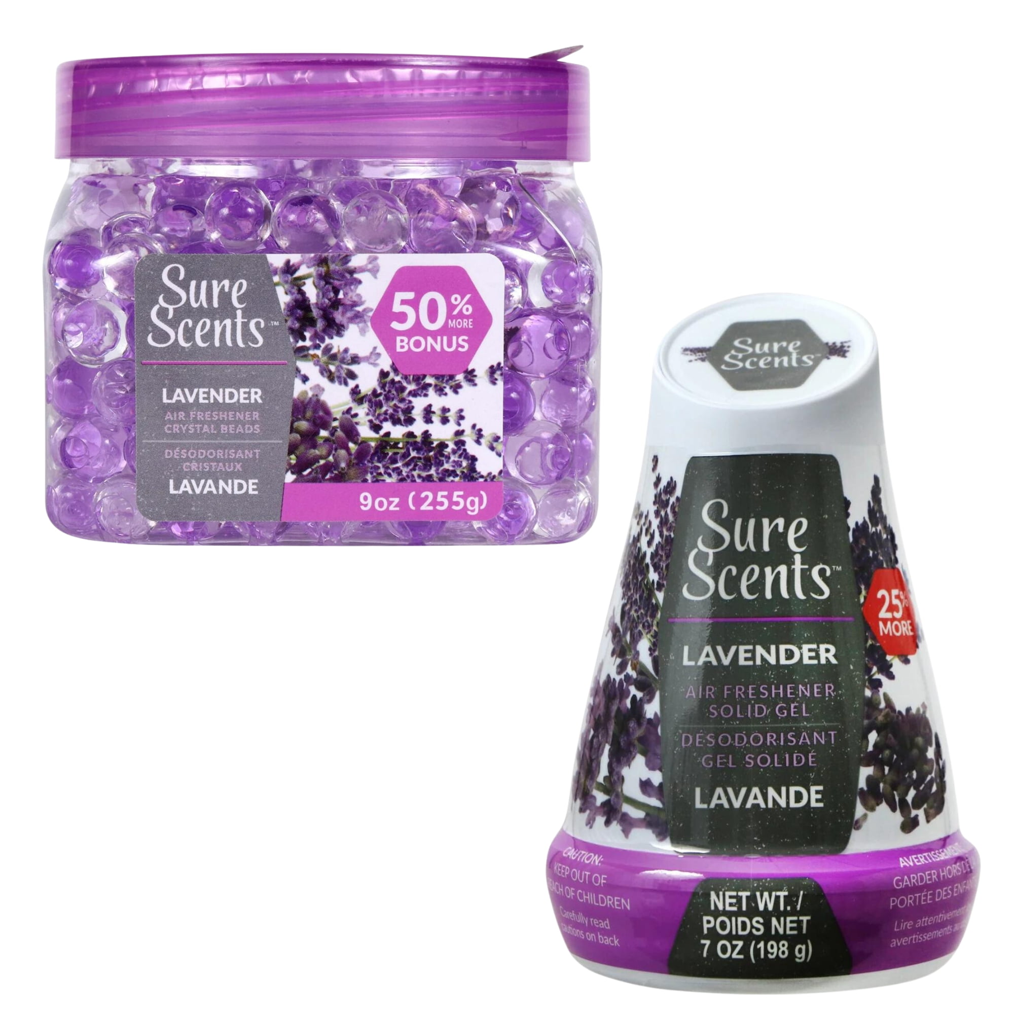 A1 Unlimited Solid Gel & Crystal Beads Air Fresheners (Lavender