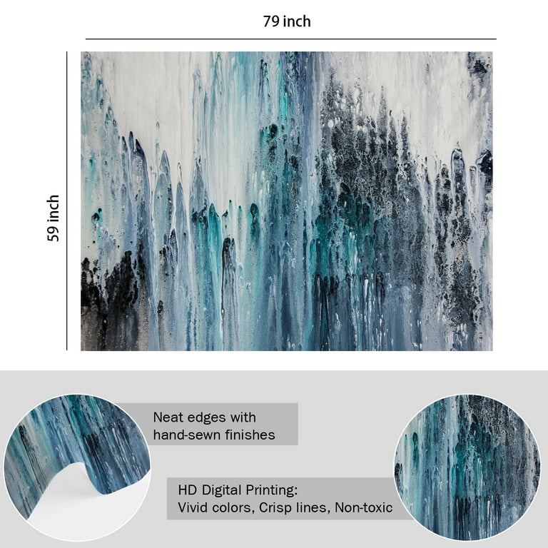 Blue and gray tapestry sale