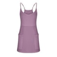 thumbnail image 6 of Pntutb Best Womens V Neck Sleeveless Solid Pockets Pullover Dress Shorts Suits, 6 of 6