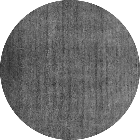Ahgly Company Indoor Round Oriental Gray Industrial Area Rugs, 3' Round