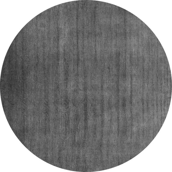 Ahgly Company Indoor Round Oriental Gray Industrial Area Rugs, 4' Round