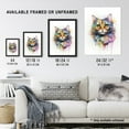 thumbnail image 3 of Floofster Fluffy Cat Lovers Gift Watercolour Pet Portrait Painting Artwork Art Print Framed Poster Wall Decor 12x16 inch, 3 of 5