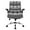 Grey, variant on Executive Office Chair, Big and Tall Ergonomic Computer Chair, Adjustable Tilt Angle and Flip-up Armrest Linen Fabric Upholstered Chair with Thick Padding, High Back Managerial Chair (Grey)