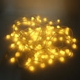 thumbnail image 4 of Cadena de luces LED redondas de 100 LED de color blanco cálido de 32,8 pies, enchufe estadounidense, ideal para decoración del hogar, 4 of 8