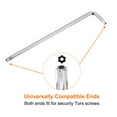 thumbnail image 5 of T27 Long Arm Tamper Proof Torx Wrench Star Keys, S2 Steel Chrome Coated Surface, 5 of 7