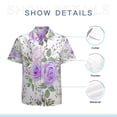 thumbnail image 7 of High Quality Hawaiian Shirts for Men Short Sleeve Aloha Beach Shirt Floral Summer Casual Button Down Shirts Blouses EZ7BZ5, 7 of 7