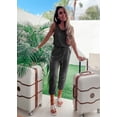 thumbnail image 2 of Conjunto Deportivo PRETTYGARDEN Mujer Sin Mangas Cuello Redondo Gris Oscuro Talla S, 2 of 5