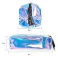 thumbnail image 2 of SHARE SUNSHINE Pen Case Cool Clear Color Cosmetic Bag for Women/Students(Blue), 2 of 5