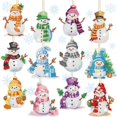 thumbnail image 1 of Llaveros Ferraycle con forma de muñeco de nieve con forma de diamante, 12 unidades, 1 of 6