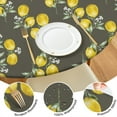 thumbnail image 3 of Summer Lemon Tablecloth Yellow Fruit Print Floral Design Cute I Love Lemons Theme for Kitchen, 3 of 6